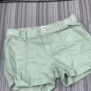 Army green shorts